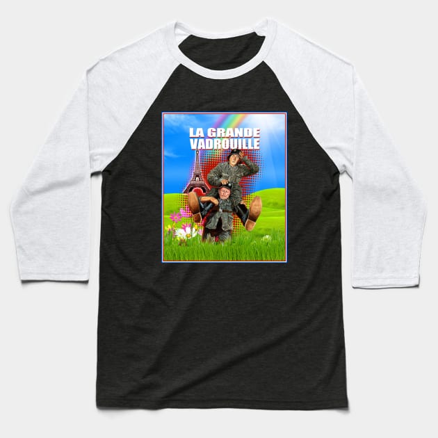 La Grande Vadrouille Baseball T-Shirt by Extracom